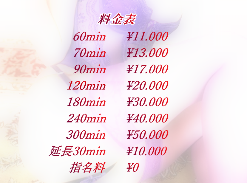 料金表